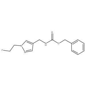 benzyl N-{[1-(2-fluoroethyl)-1H-pyrazol-4-yl]methyl}carbamate Structure