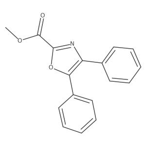 Methyl 4,5-diphenyl-2-oxazolecarboxylate结构式