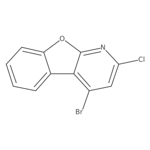 4-Bromo-2-chlorobenzofuro[2,3-b]pyridine结构式