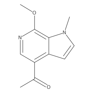 1-(7-Methoxy-1-methyl-1H-pyrrolo[2,3-c]pyridin-4-yl)ethan-1-one Structure