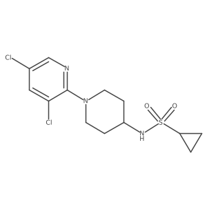 N-[1-(3,5-dichloropyridin-2-yl)piperidin-4-yl]cyclopropanesulfonamide Structure