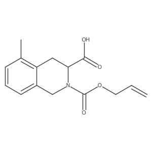 (3R)-5-methyl-2-[(prop-2-en-1-yloxy)carbonyl]-1,2,3,4-tetrahydroisoquinoline-3-carboxylic acid Structure