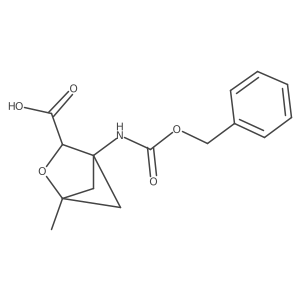 4-{[(Benzyloxy)carbonyl]amino}-1-methyl-2-oxabicyclo[2.1.1]hexane-3-carboxylic acid Structure