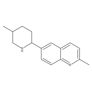 rel-2-Methyl-6-((2R,5S)-5-methylpiperidin-2-yl)quinoline Structure