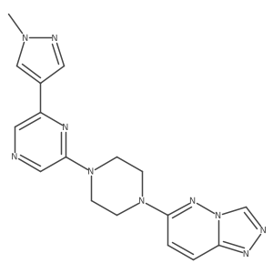 2-(1-methyl-1H-pyrazol-4-yl)-6-(4-{[1,2,4]triazolo[4,3-b]pyridazin-6-yl}piperazin-1-yl)pyrazine Structure