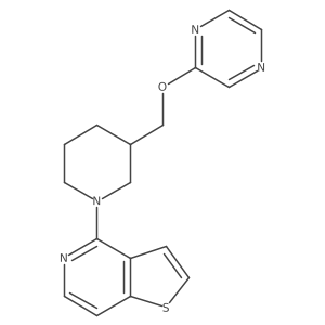 2-[(1-{Thieno[3,2-c]pyridin-4-yl}piperidin-3-yl)methoxy]pyrazine Structure