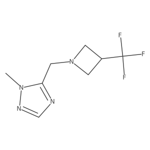 1-methyl-5-{[3-(trifluoromethyl)azetidin-1-yl]methyl}-1H-1,2,4-triazole Structure