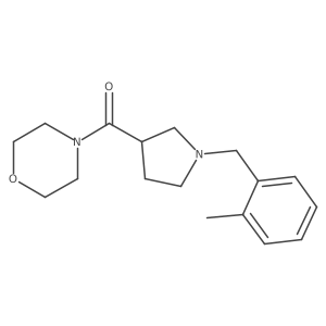 4-{1-[(2-Methylphenyl)methyl]pyrrolidine-3-carbonyl}morpholine Structure