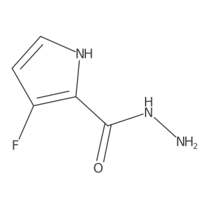 3-Fluoro-1H-pyrrole-2-carboxylic acid hydrazide Structure