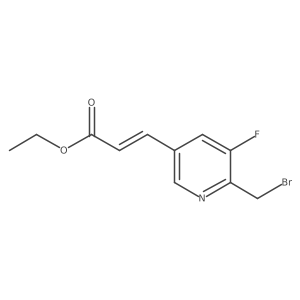 CCOC(=O)C=Cc1cnc(CBr)c(F)c1结构式