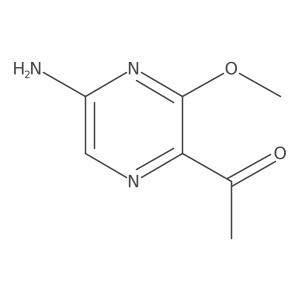 1-(5-Amino-3-methoxypyrazin-2-yl)ethan-1-one Structure