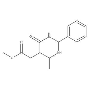 Methyl 2-(4-methyl-6-oxo-2-phenyl-1,3-diazinan-5-yl)acetate Structure