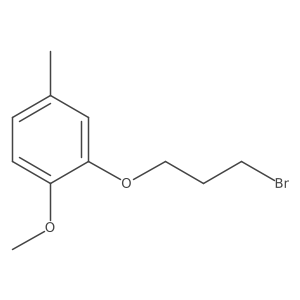 2-(3-Bromo-propoxy)-1-methoxy-4-methyl-benzene结构式