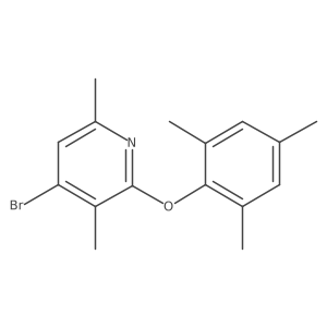 4-Bromo-3,6-dimethyl-2-(2,4,6-trimethyl-phenoxy)pyridine结构式