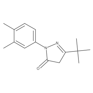 5-tert-butyl-2-(3,4-dimethylphenyl)-4H-pyrazol-3-one Structure