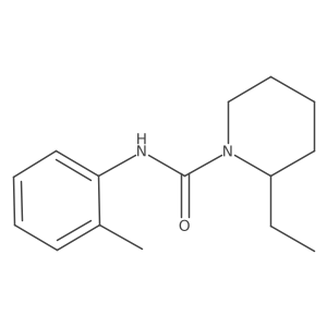 1-Piperidinecarboxamide, 2-ethyl-N-(2-methylphenyl)- Structure