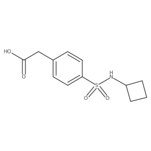 (4-Cyclobutylsulfamoyl-phenyl)-acetic acid Structure