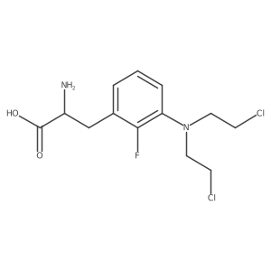 L-Phenylalanine, 3-[bis(2-chloroethyl)amino]-2-fluoro-结构式