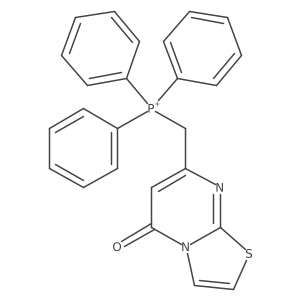 ((5-Oxo-5H-thiazolo[3,2-a]pyrimidin-7-yl)methyl)triphenylphosphonium结构式