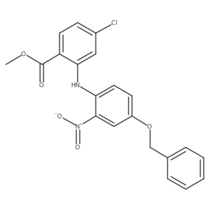 Methyl 2-(4-(benzyloxy)-2-nitrophenylamino)-4-chlorobenzoate Structure