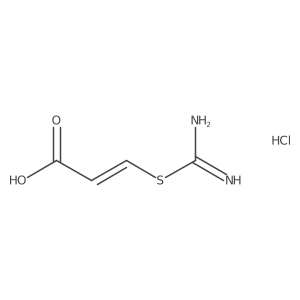 3-(Carbamimidoylthio)acrylic acid hydrochloride结构式