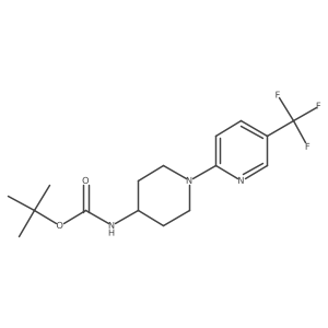 Tert-butyl {1-[5-(trifluoromethyl)pyridin-2-yl]piperidin-4-yl}carbamate Structure