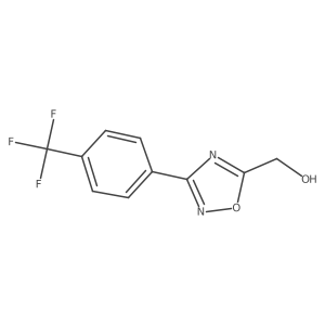 (3-(4-(Trifluoromethyl)phenyl)-1,2,4-oxadiazol-5-yl)methanol结构式