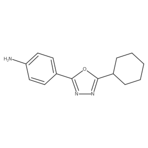 4-(5-Cyclohexyl-1,3,4-oxadiazol-2-yl)aniline Structure
