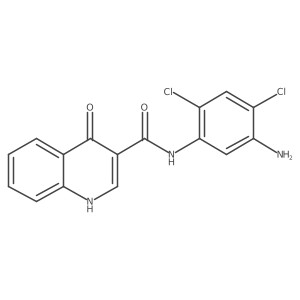 n-(5-Amino-2,4-dichloro-phenyl)-4-oxo-1h-quinoline-3-carboxamide Structure