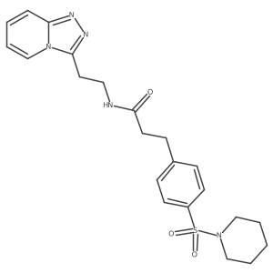 3-[4-(piperidin-1-ylsulfonyl)phenyl]-N-[2-([1,2,4]triazolo[4,3-a]pyridin-3-yl)ethyl]propanamide Structure