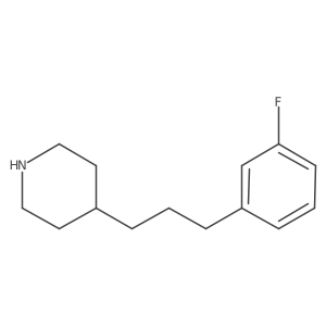 4-[3-(3-Fluoro-phenyl)-propyl]-piperidine Structure