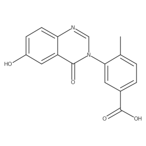3-(6-hydroxy-4-oxoquinazolin-3(4H)-yl)-4-methylbenzoic acid结构式