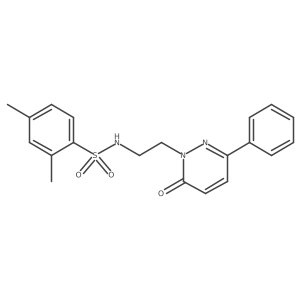 2,4-dimethyl-N-(2-(6-oxo-3-phenylpyridazin-1(6H)-yl)ethyl)benzenesulfonamide Structure