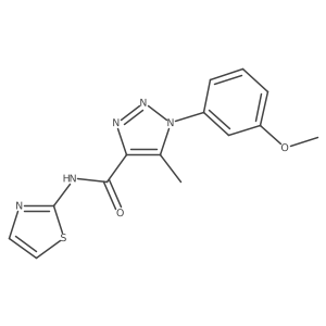 1-(3-methoxyphenyl)-5-methyl-N-(thiazol-2-yl)-1H-1,2,3-triazole-4-carboxamide Structure