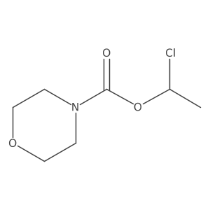1-Chloroethyl morpholine-4-carboxylate结构式