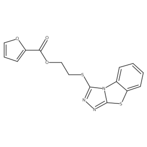2-([1,2,4]Triazolo[3,4-b][1,3]benzothiazol-3-ylthio)ethyl 2-furoate结构式