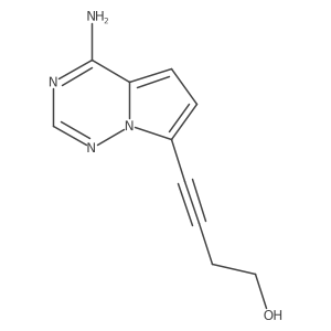 4-(4-Aminopyrrolo[2,1-f][1,2,4]triazin-7-yl)but-3-yn-1-ol Structure