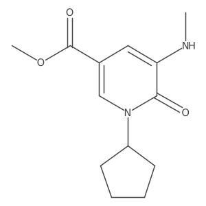 Methyl 1-cyclopentyl-5-(methylamino)-6-oxo-1,6-dihydropyridine-3-carboxylate Structure
