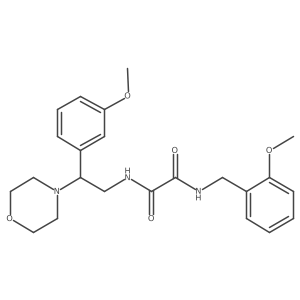 N1-(2-methoxybenzyl)-N2-(2-(3-methoxyphenyl)-2-morpholinoethyl)oxalamide Structure