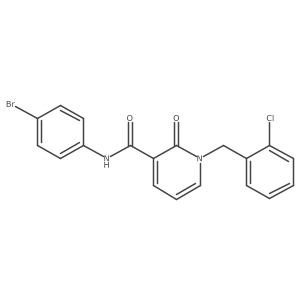 N-(4-bromophenyl)-1-(2-chlorobenzyl)-2-oxo-1,2-dihydropyridine-3-carboxamide Structure