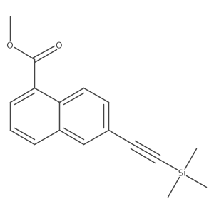 6-Trimethylsilanylethynyl-naphthalene-1-carboxylic acid methyl ester Structure