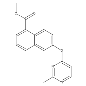 6-(2-Methyl-pyrimidin-4-yloxy)-naphthalene-1-carboxylic acid methyl ester Structure