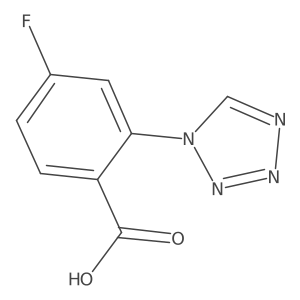 4-fluoro-2-(1H-tetrazol-1-yl)benzoic acid Structure