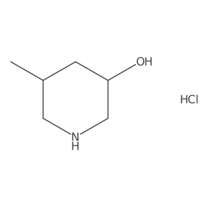 (3R,5S)-5-methylpiperidin-3-ol hydrochloride Structure