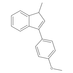 3-(4-methoxyphenyl)-1-methyl-1H-indene结构式
