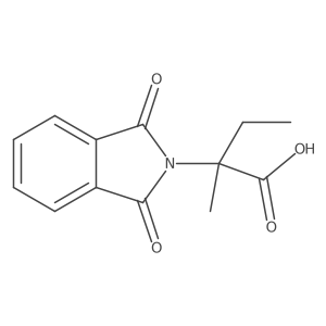 2-(1,3-dioxo-2,3-dihydro-1H-isoindol-2-yl)-2-methylbutanoic acid Structure