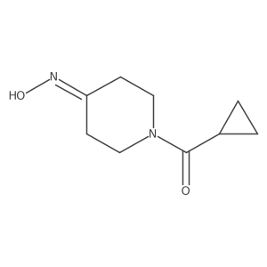 1-(Cyclopropylcarbonyl)piperidin-4-one oxime结构式