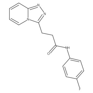 N-(4-fluorophenyl)-3-([1,2,4]triazolo[4,3-a]pyridin-3-yl)propanamide结构式