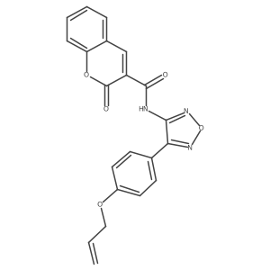 2-oxo-N-{4-[4-(prop-2-en-1-yloxy)phenyl]-1,2,5-oxadiazol-3-yl}-2H-chromene-3-carboxamide Structure
