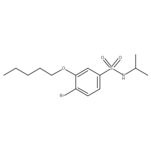 [(4-Bromo-3-pentyloxyphenyl)sulfonyl](methylethyl)amine结构式